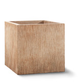 Dune planter with vertical texture.  Shown in an antigua finish