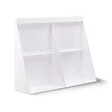 Modern Powder-Coated Steel Modwall System-(rear) Straight shown in White, Matte Modern Powder-Coated Steel Modwall System-(rear) Straight shown in White, Matte