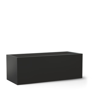 Black modern planter.