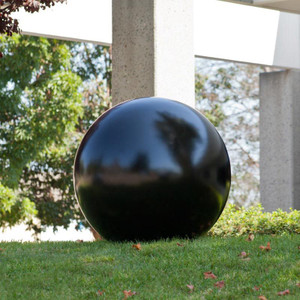 Large Fiberglass Decorative Spheres on grass in a commercial complex Large Fiberglass Decorative Spheres on grass in a commercial complex
