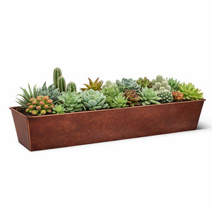 Oil Rubbed Bronze Galvanized 2-in-1 Window Box or Liner