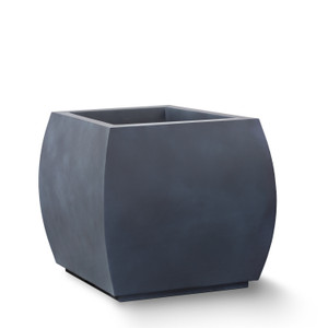Kahn Square Fiberstone Planter in zinc Kahn Square Fiberstone Planter in zinc
