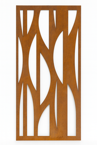 Aurora Corten Steel wall panel on white background Aurora Corten Steel wall panel on white background