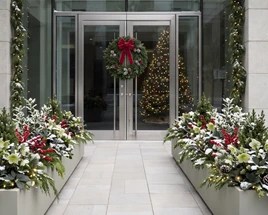 Warm Welcomes: Statement Winter Holiday Planters