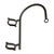 One-Way Hook Style Hanging Bracket on white background One-Way Hook Style Hanging Bracket on white background