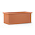 Unplanted Tuscana Fiberglass Rectangular Planter in terracotta