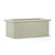 Unplanted Tuscana Fiberglass Rectangular Planter in dove gray