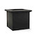 Unplanted Tuscana Fiberglass Square Planter in black Unplanted Tuscana Fiberglass Square Planter in black