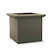Unplanted Tuscana Fiberglass Square Planter in black fox Unplanted Tuscana Fiberglass Square Planter in black fox
