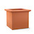 Unplanted Tuscana Fiberglass Square Planter in terracotta Unplanted Tuscana Fiberglass Square Planter in terracotta
