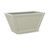 Unplanted Ashville Fiberglass Tapered Rectangular Planter in dove