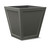Ashville Fiberglass Tapered Square Planters in charcoal