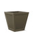 Ashville Fiberglass Tapered Square Planters in black fox