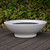 Lunetta low bowl shown in white.