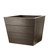 Madera Fiberglass Tapered Square Planter showcasing wood grain detail Madera Fiberglass Tapered Square Planter showcasing wood grain detail