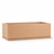 Marek Fiberglass Rectangle Planter shown in mocha with drip tray