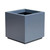 Marek Fiberglass Square Planter in dark gray