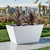 Manhattan Fiberglass Tapered Large Rectangle Planter
