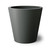 Manhattan tapered round planter shown in Charcoal.