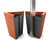 Manhattan tapered square planter in terracotta in the open position.