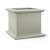 Square Sienna fiberglass planter shown in dove. Square Sienna fiberglass planter shown in dove.