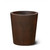 Modern Round Tapered Fiberstone Planter in ferric