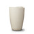 Round Nazca planter shown in latte semi gloss.