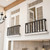 2 Simple faux balconies mounted on inside of home