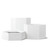 Hexagon planters shown in white.