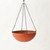 Terracotta Fiberglass Hanging Basket with white background