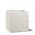 Square white madera planter