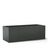 Bioretention Modern Rectangle Powder-Coated Aluminum Planter in black on a white background