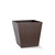 Manhattan Powder-Coated Steel Tapered Square Planter in black fox finish
