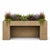 ADA-Friendly Strato Fiberstone Raised Garden Planter in Antigua Finish with Wheelchair Access