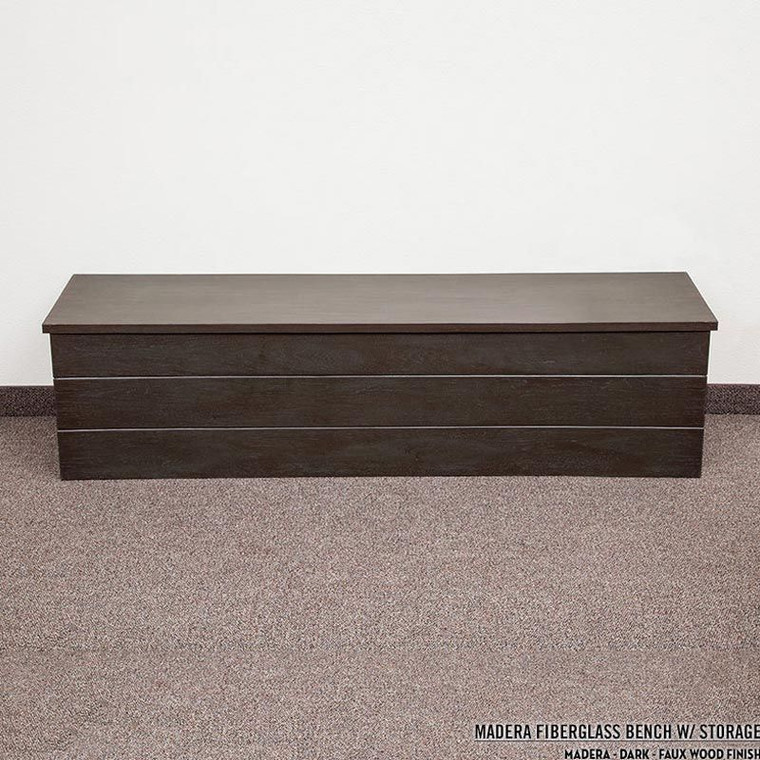Madera Faux Wood Storage Benches
