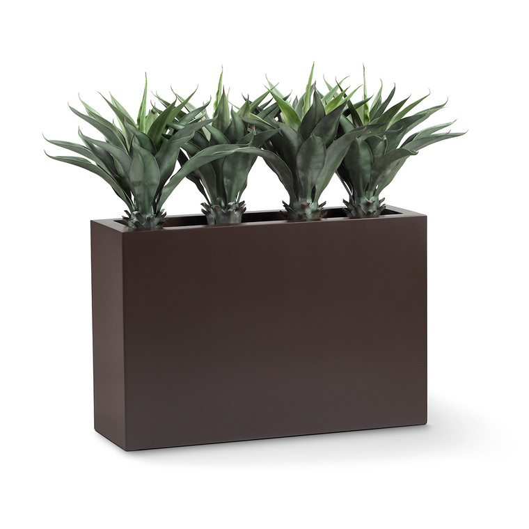 UV Outdoor Rated Macroacantha Divider in Planter on white background