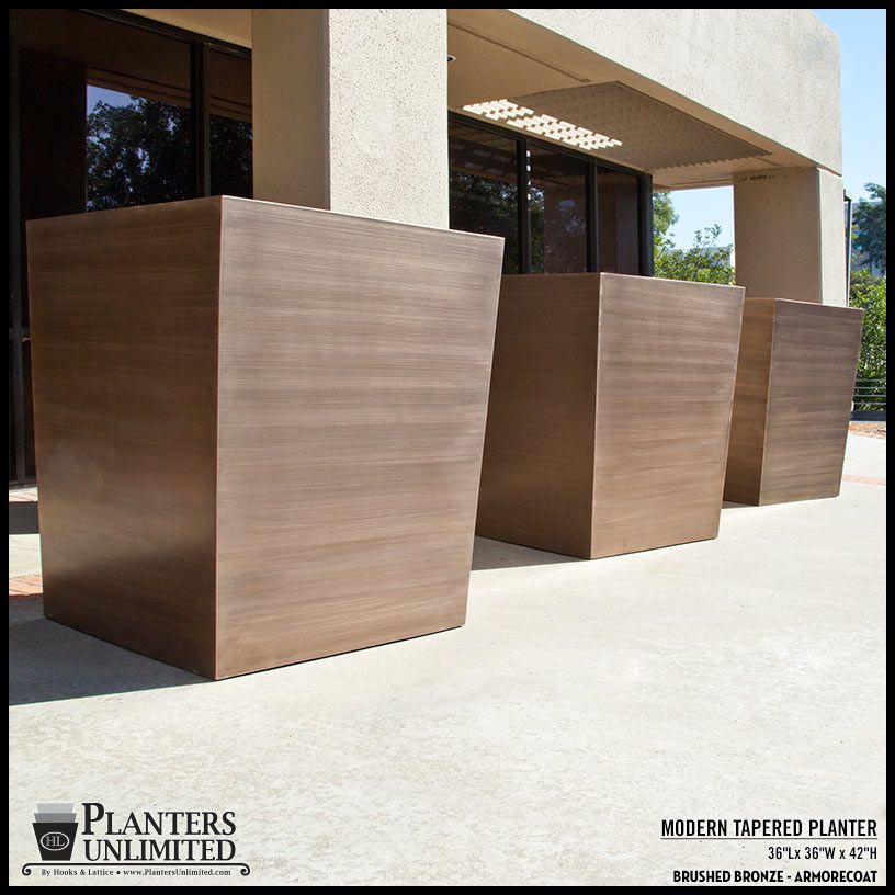Rethinking Metal Planters in Commercial Design Planters Unlimited