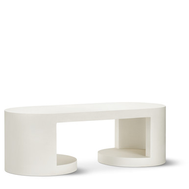 Cubo Oval Bench – Handcrafted GFRC or Fiberstone Commercial Seating