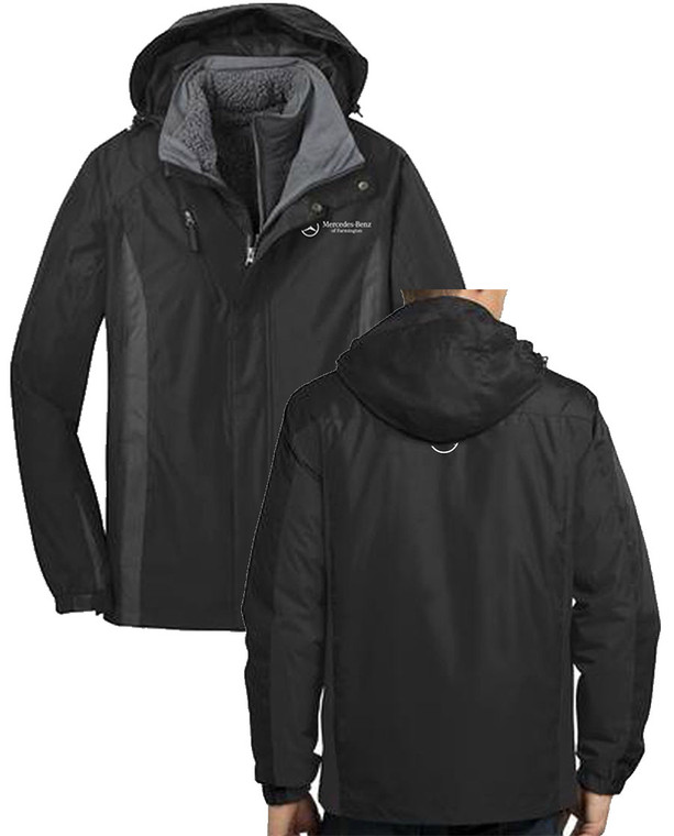 Men's 3-in-1 Waterproof Coat - Graphite/Black
