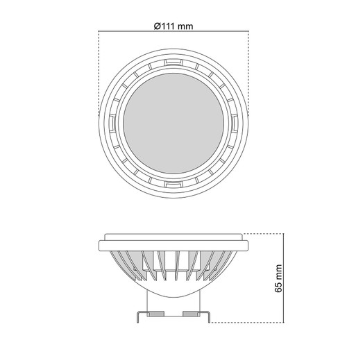 Lampada LED G53 15W, angolo 120°, 12V AC/DC Lampada LED G53 15W, angolo 120°, 12V AC/DC