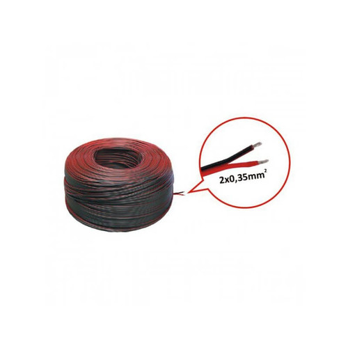 Cavo rosso/nero 2x0,35mm2– Bobina 100m Cavo rosso/nero 2x0,35mm2– Bobina 100m