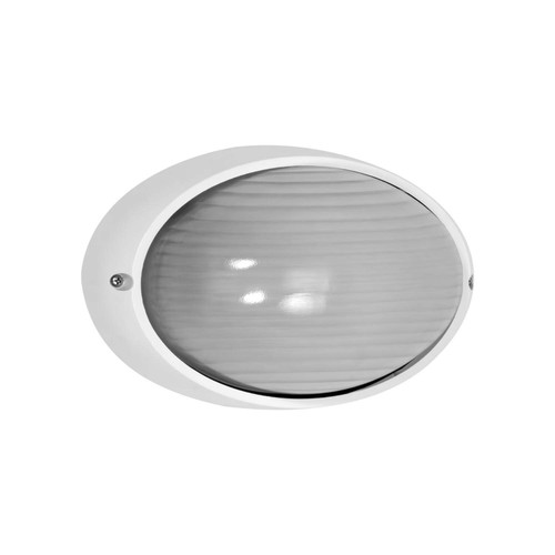 Applique da esterno Ovale E27 bianca IP54