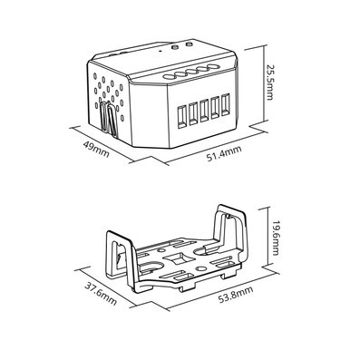 Dimmer TRIAC da Pulsante, Telecomando e WiFi App/Alexa/Google, Push dim, 230Vac, 300W