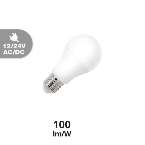 Lampadina LED E27 12W, 12/24V AC/DC, A60