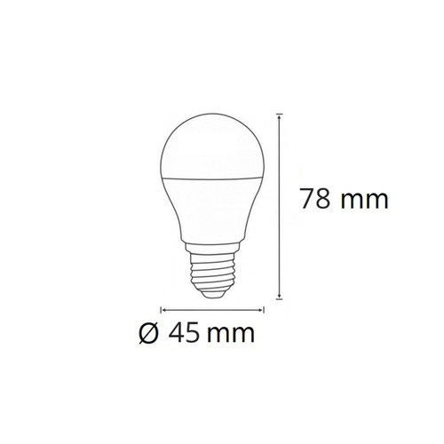 Lampadina LED E27 6W, 12/24V AC/DC, G45 Lampadina LED E27 6W, 12/24V AC/DC, G45
