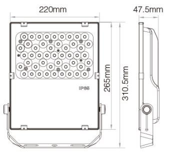 Faro Slim 10W IP65 B. Naturale