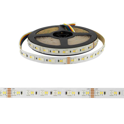 Striscia LED Professional - RGB + CCT (bianco Variabile)  - IP20 - 20W/m - 5m - 24V