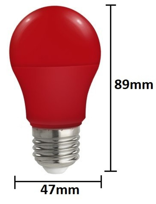 Lampadina E27 5W A50 ROSSA / VERDE / BLU / GIALLO Lampadina E27 5W A50 ROSSA / VERDE / BLU / GIALLO
