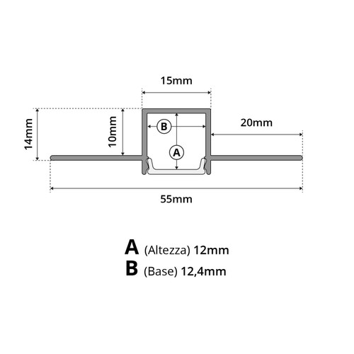 Profilo da incasso per cartongesso Profilo da incasso per cartongesso