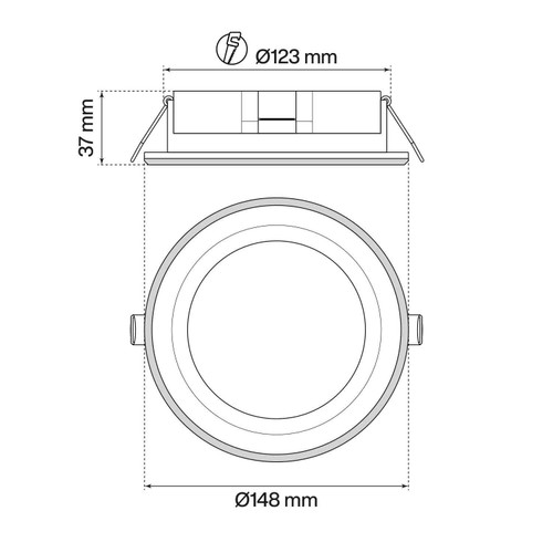 Pannello da incasso 12,5W Pannello da incasso 12,5W